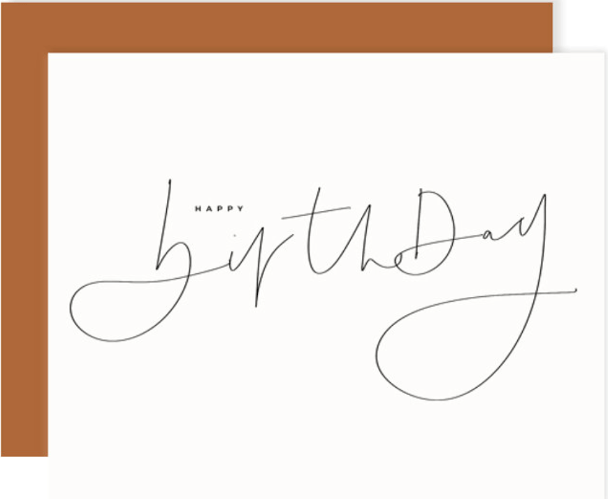 Happy Birthday Script - StudioRA Boutique