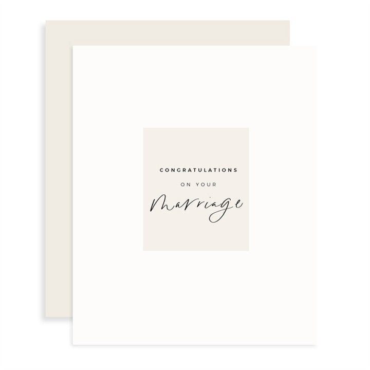 CONGRATULATIONS ON YOUR MARRIAGE CARD - StudioRA Boutique