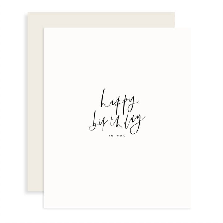 HAPPY BIRTHDAY TO YOU CARD - StudioRA Boutique