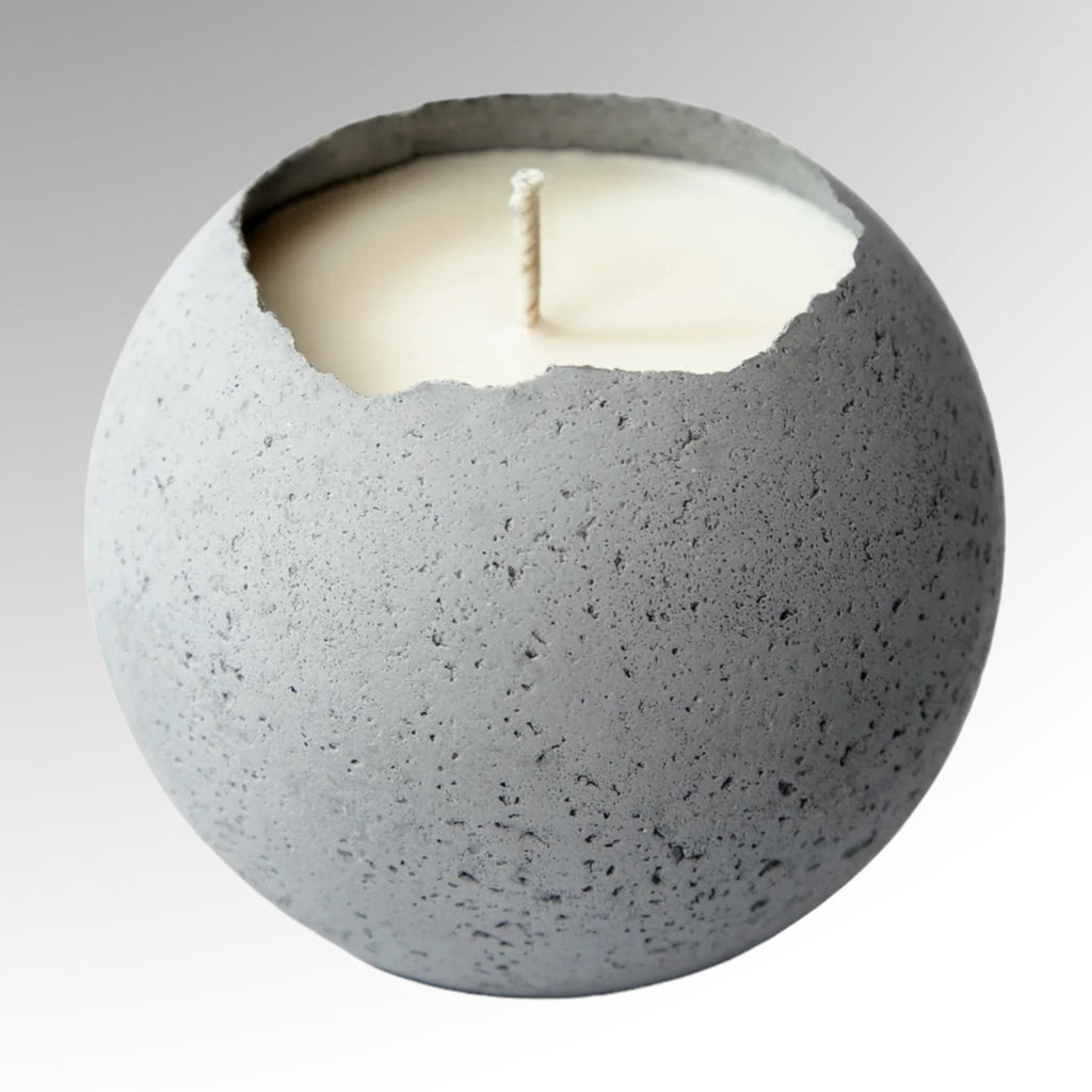 Konzuk Orbis Concrete Candle Med - StudioRA Boutique