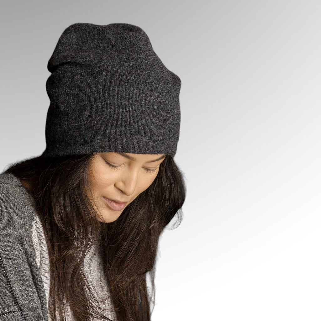 Paychi Guh Slouchy Beanie - Charcoal - Studio RA Boutique