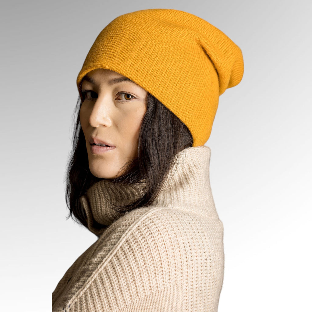 Paychi Guh Slouchy Beanie - Gold - Studio RA Boutique