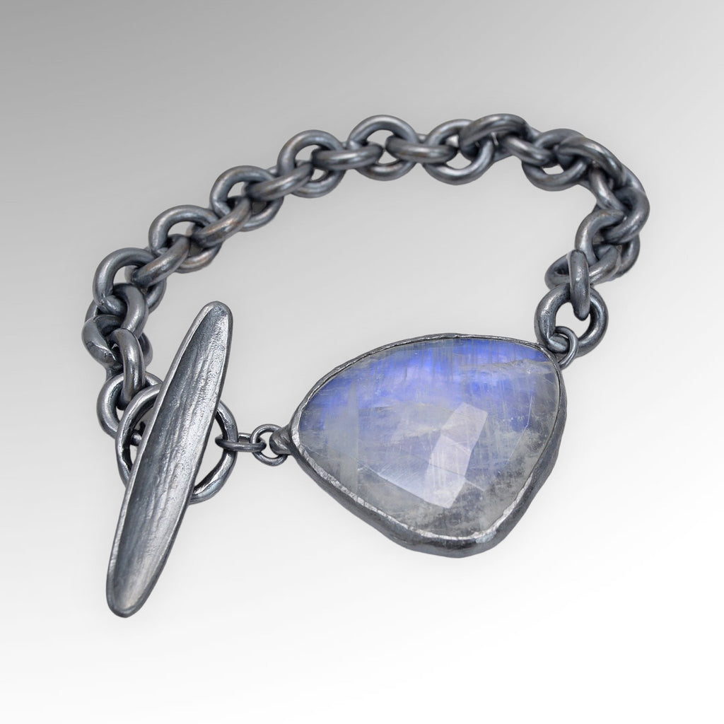 Shaya Durbin Rainbow Moonstone Heavy Chain Bracelet - StudioRA Boutique